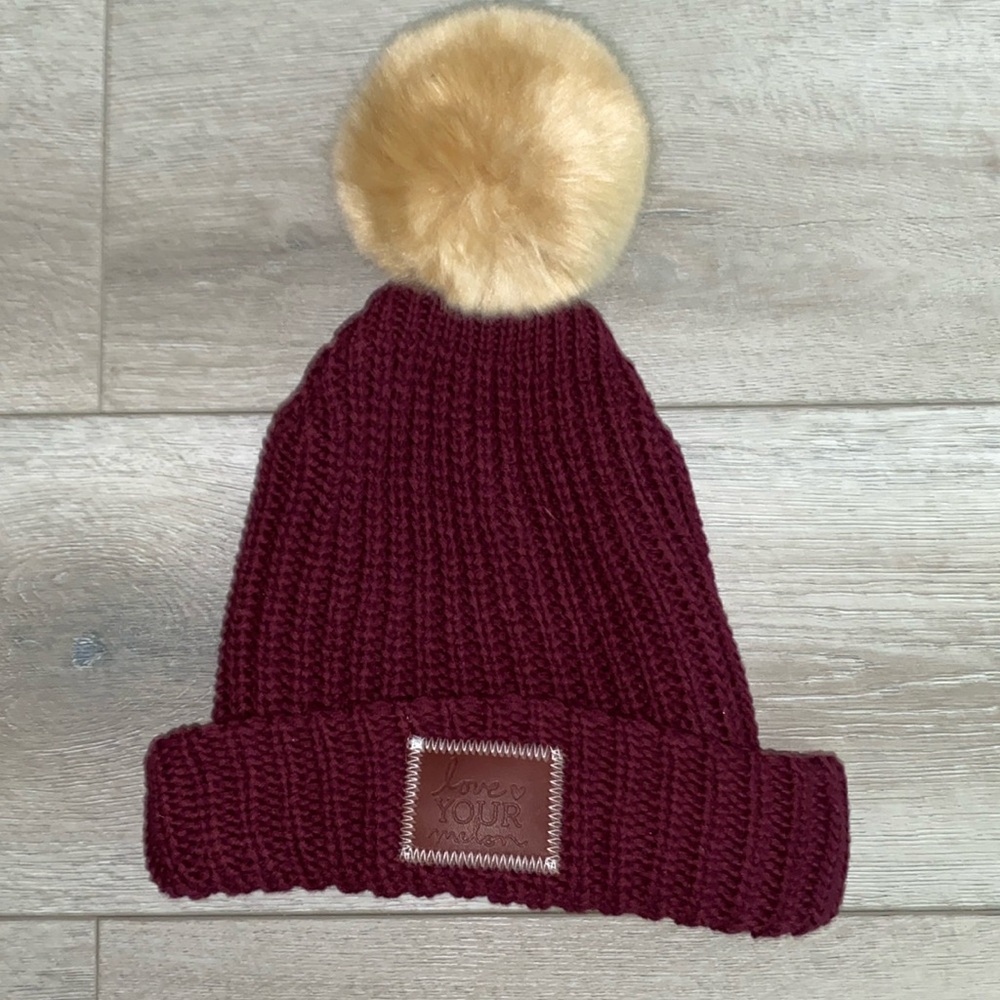 Love Your Melon womens winter hat with Pom Pom